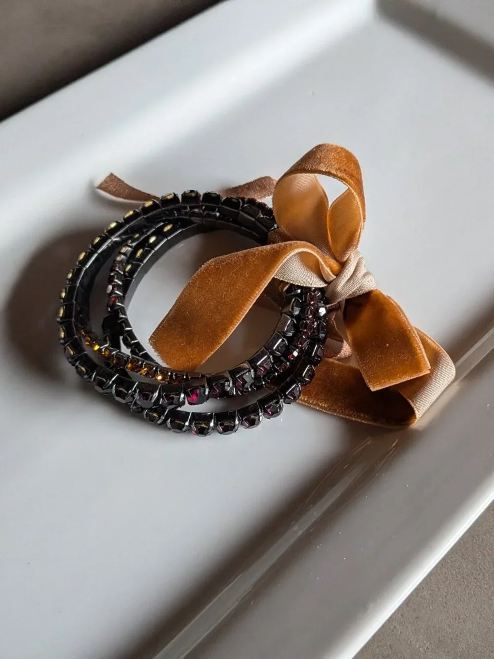 Zara Pack of Combined Elastic Rhinestone Bracelets